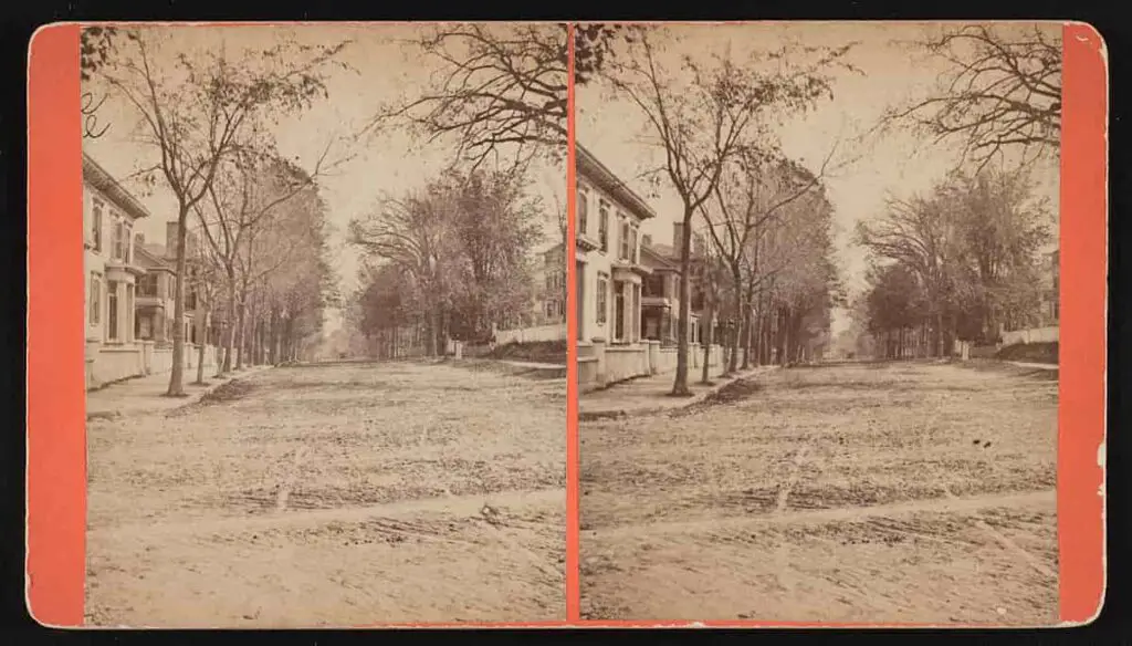 Old stereograph image of Newburyport, Massachusetts
