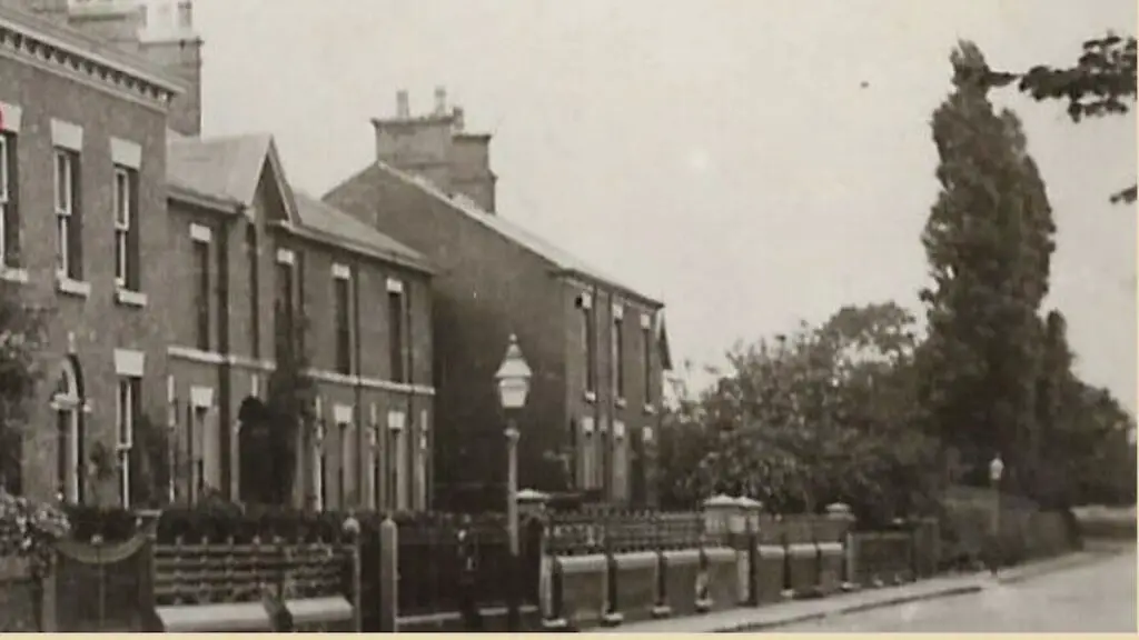 Houses on Congleton Road Sandbach in 1914