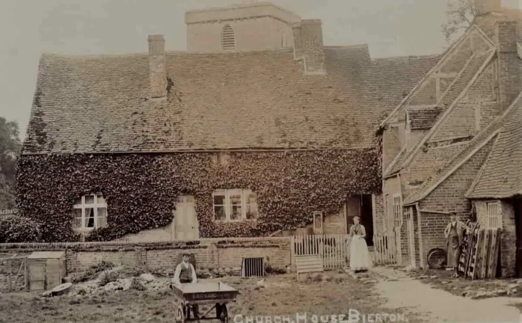 Old photo postcard of Church House at Bierton, Buckinghamshire