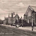 Old photo postcard of North Street in Leighton Buzzard, Bedfordshire, circa 1905