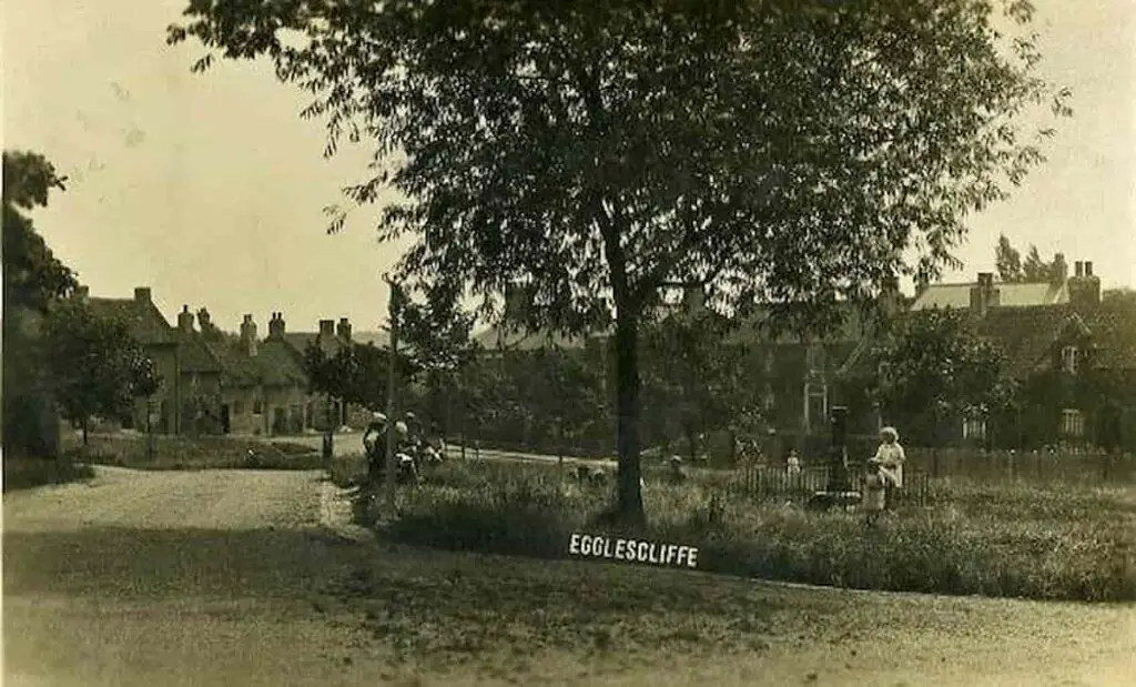 Vintage postcard of Egglescliffe, County Durham, England