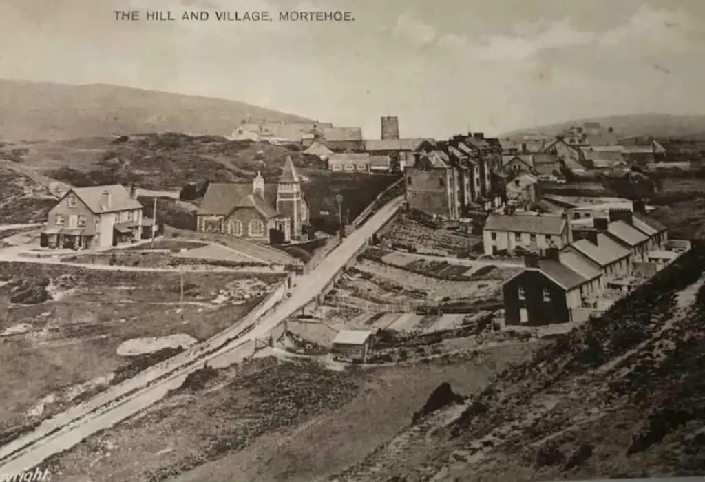 Vintage postcard of Mortehoe in Devon, England