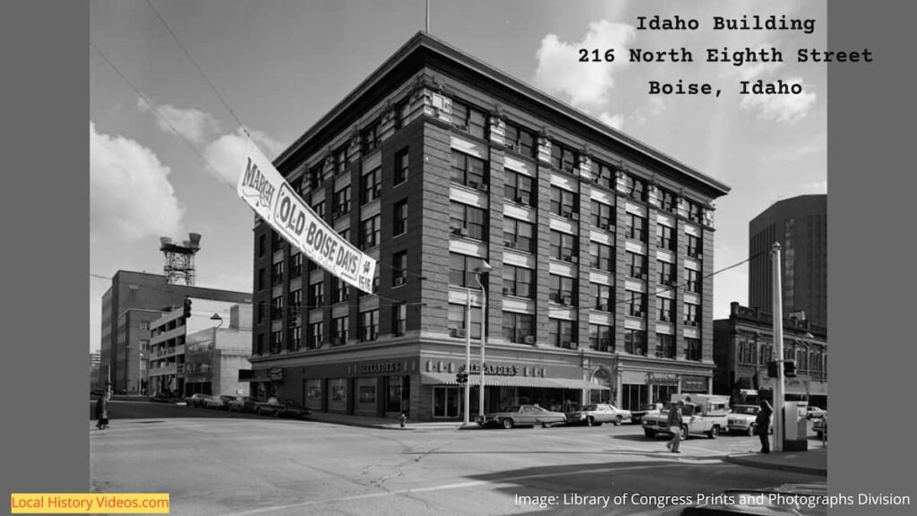 Old photo of Idaho Building, 216 North Eighth Street, Boise, Idaho