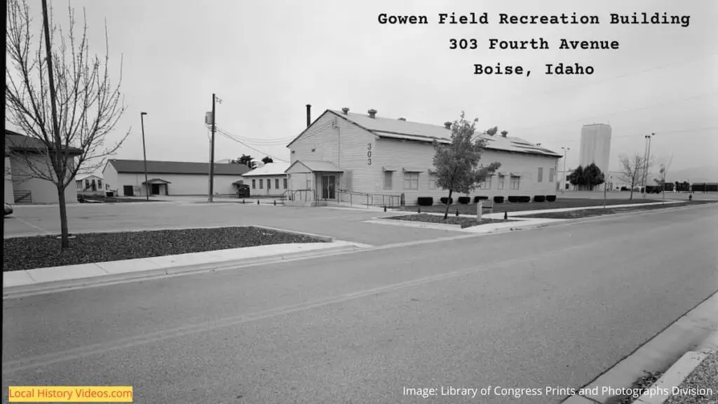 Old photo of the Gowen Field Recreation Building, 303 Fourth Avenue, Boise, Idaho
