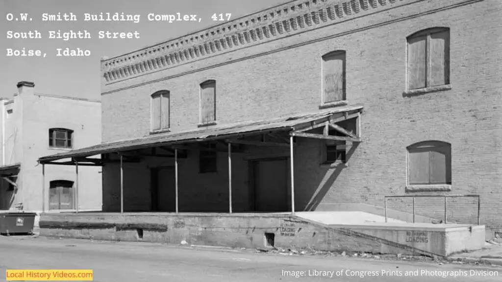 Old photo of the OW Smith Building Complex, 417 South Eighth Street, Boise, Idaho