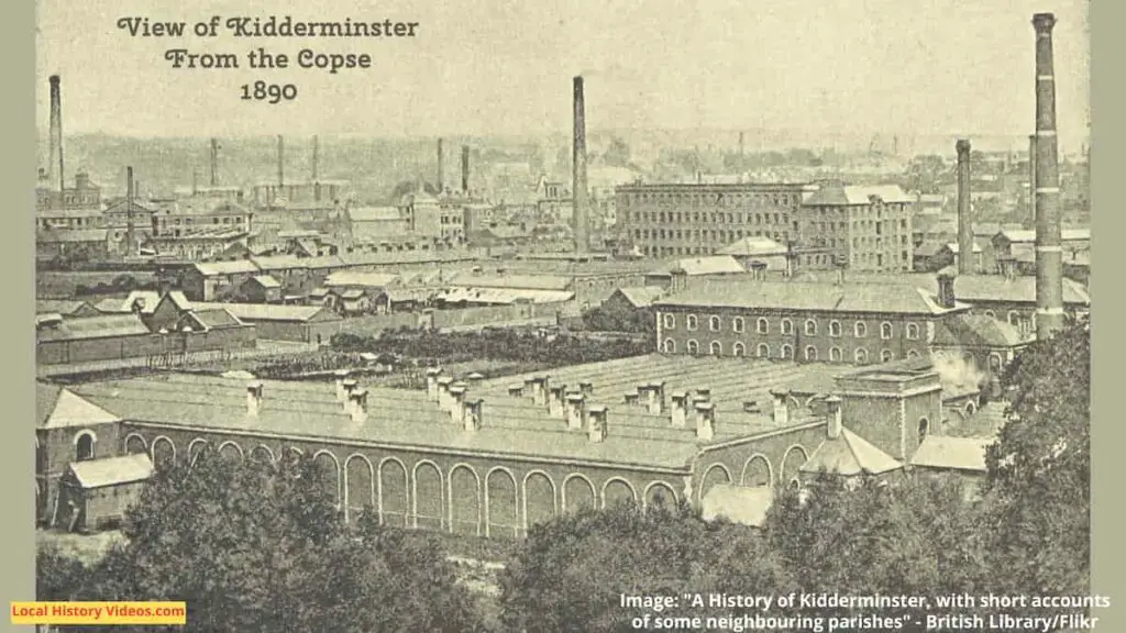 Old Photo of Kidderminster, Worcestershire, England, 1890