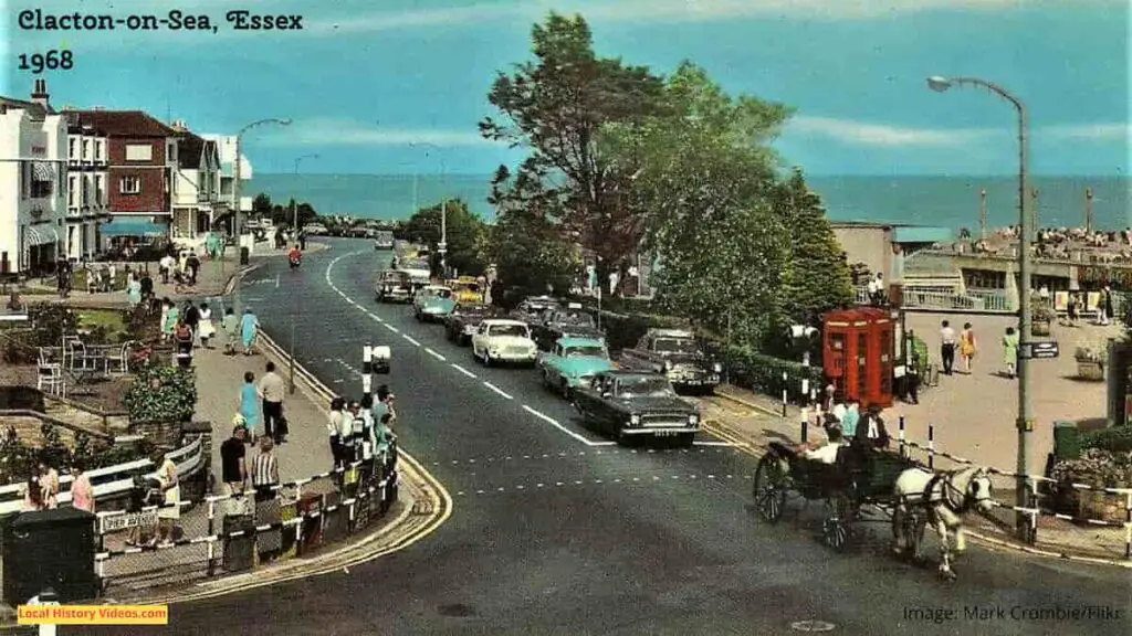 Vintage photo postcard of Clacton-on-Sea, circa 1968