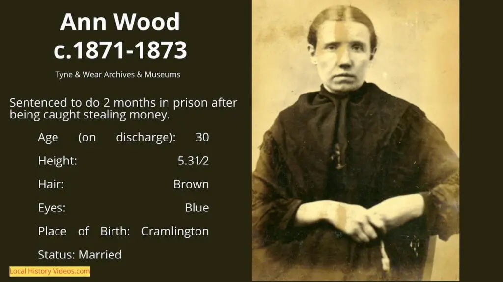 Old photo of Ann Wood, born in Cramlington