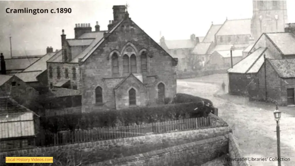Closeup of an old photo of Cramlington 1890