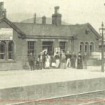 Old photo of the Railway Station at Bingley, West Yorkshire, England