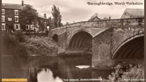Old photo postcard of the Bridge at Boroughbridge, North Yorkshire, England