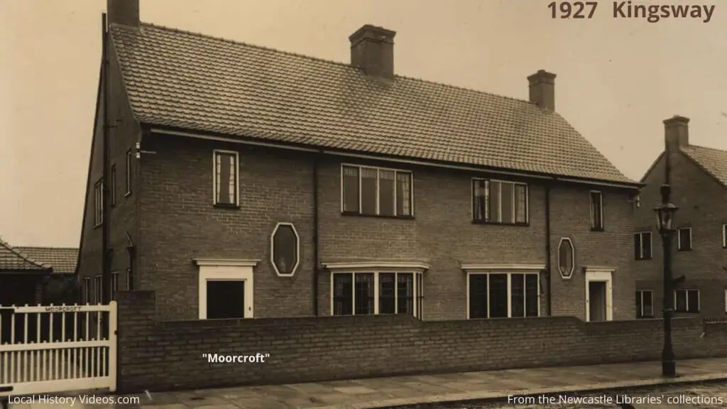 1927 photo of Moorcroft, Kingsway, Fenham, Newcastle upon Tyne