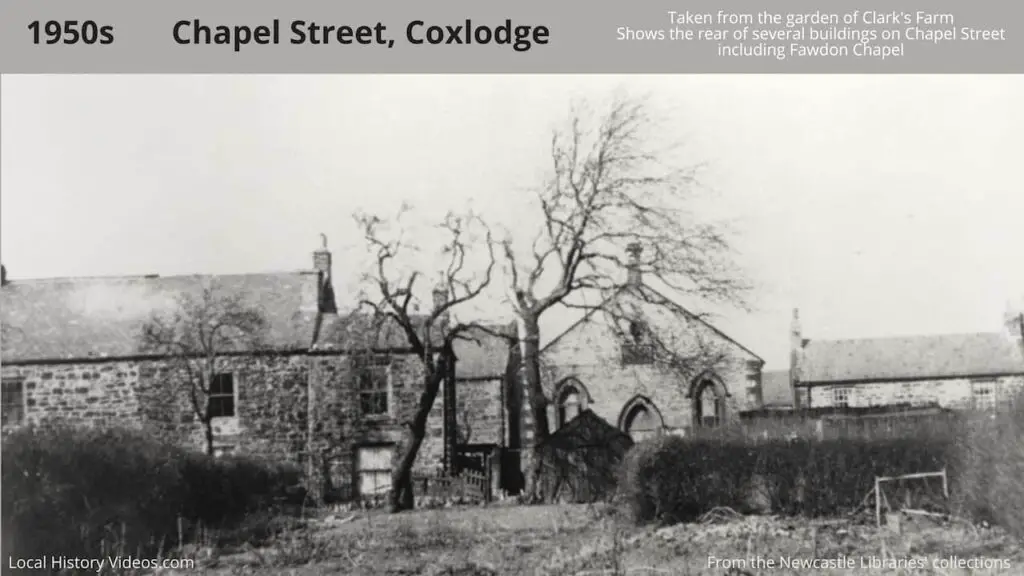 1950s photo of Chapel Street in Coxlodge, Newcastle upon Tyne