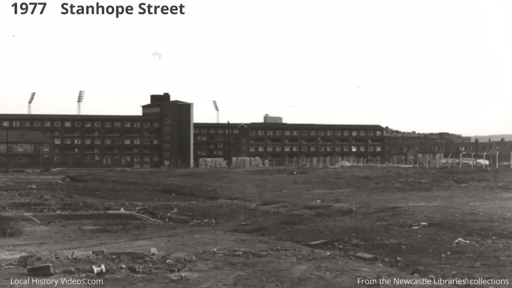 1977 photo of Stanhope Street, Newcastle upon Tyne