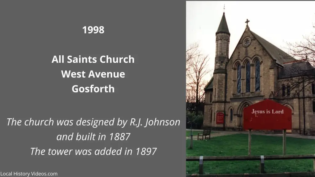 1998 photo of All Saints Church, West Avenue, Gosforth, Newcastle upon Tyne