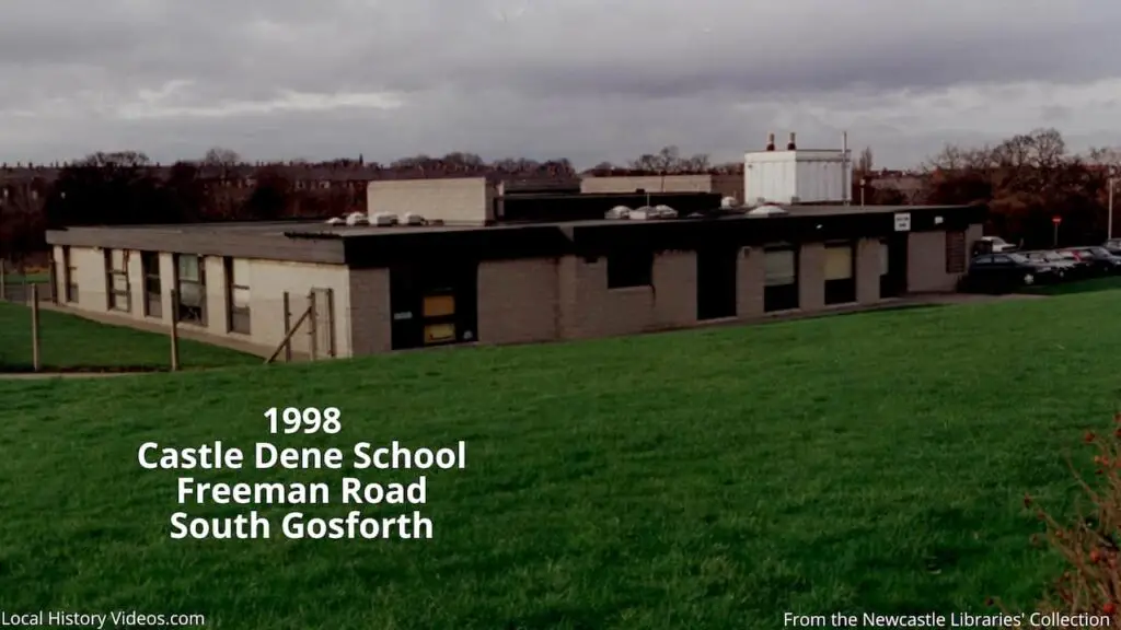 1998 photo of Castle Dene School on Freeman Road, South Gosforth, Newcastle upon Tyne