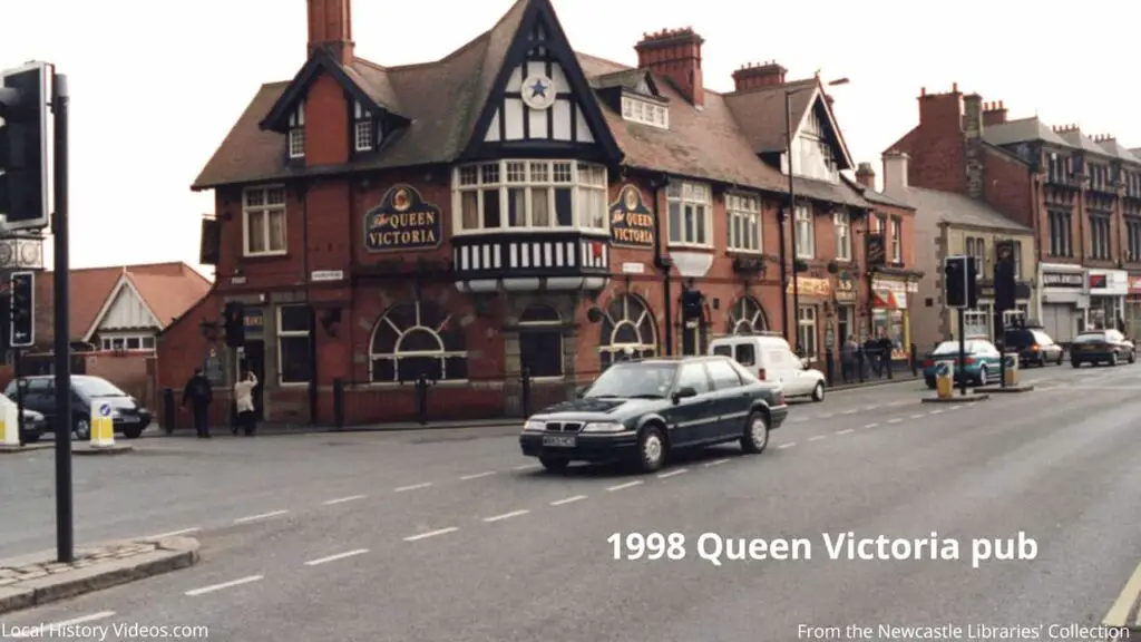 1998 photo of the Queen Victoria pub on Gosforth High Street, Newcastle upon Tyne