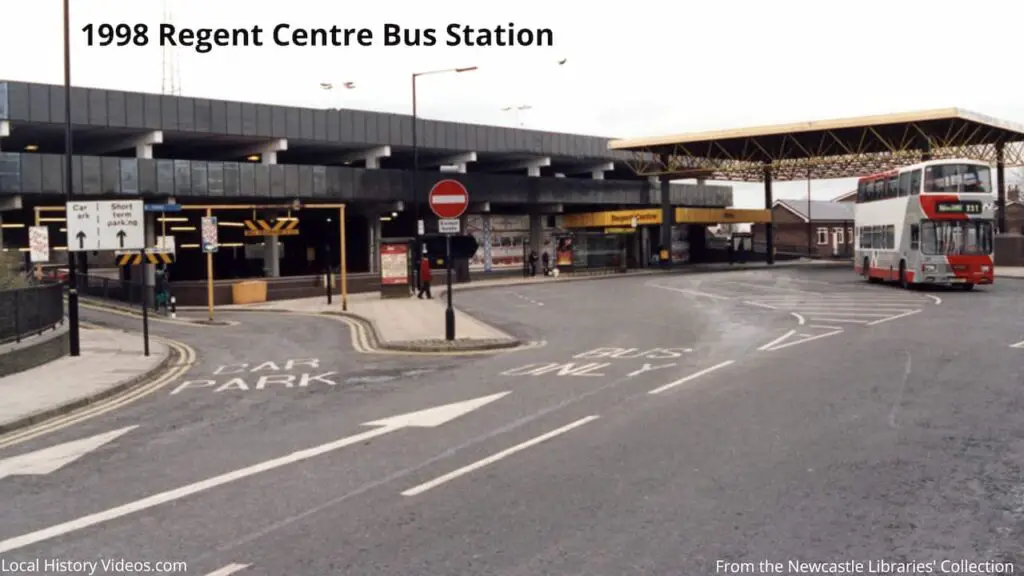 1998 photo of the Regent Centre Bus Station, Gosforth, Newcastle upon Tyne