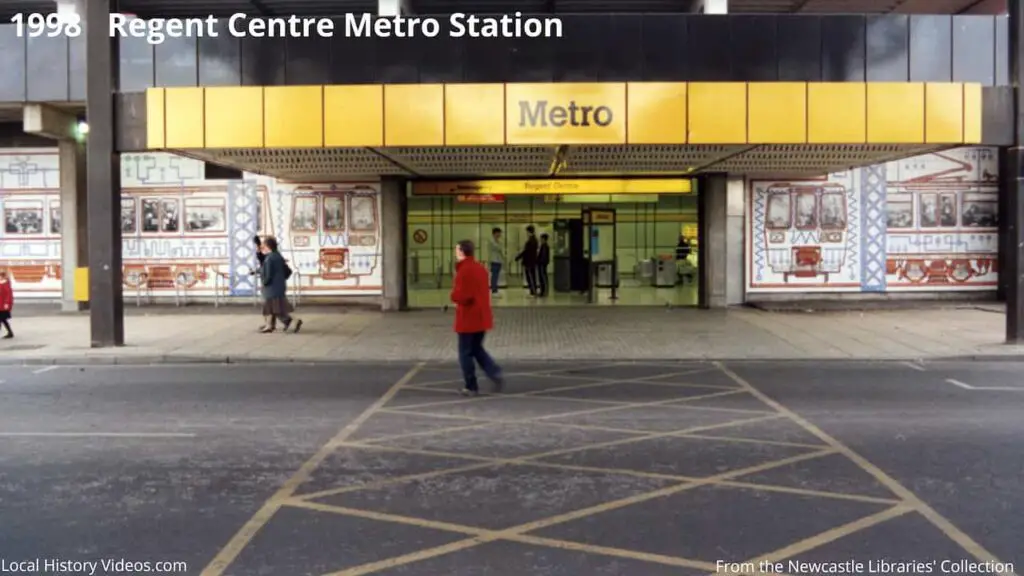 1998 photo of the Regent Centre Metro Station, Gosforth, Newcastle upon Tyne