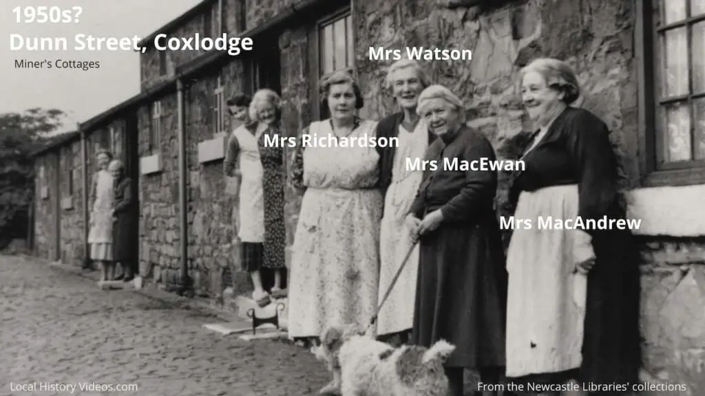 Female residents of Dunn Street, Coxlodge, Newcastle upon Tyne