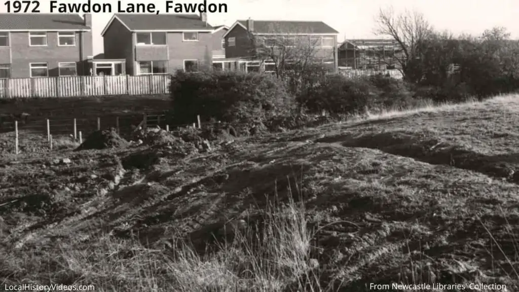 New houses at Fawdon Lane, Fawdon, Newcastle upon Tyne, in 1972