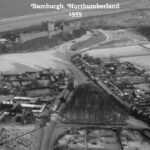 Old photo of Bamburgh, Northumberland, England, in 1959