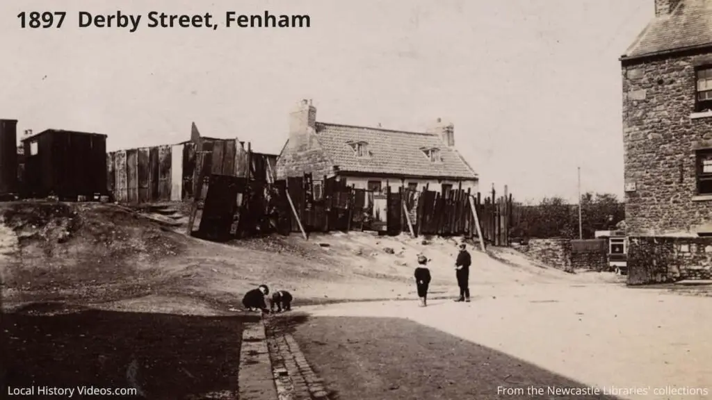 Old photo of Derby Street, Fenham, Newcastle upon Tyne, in 1897