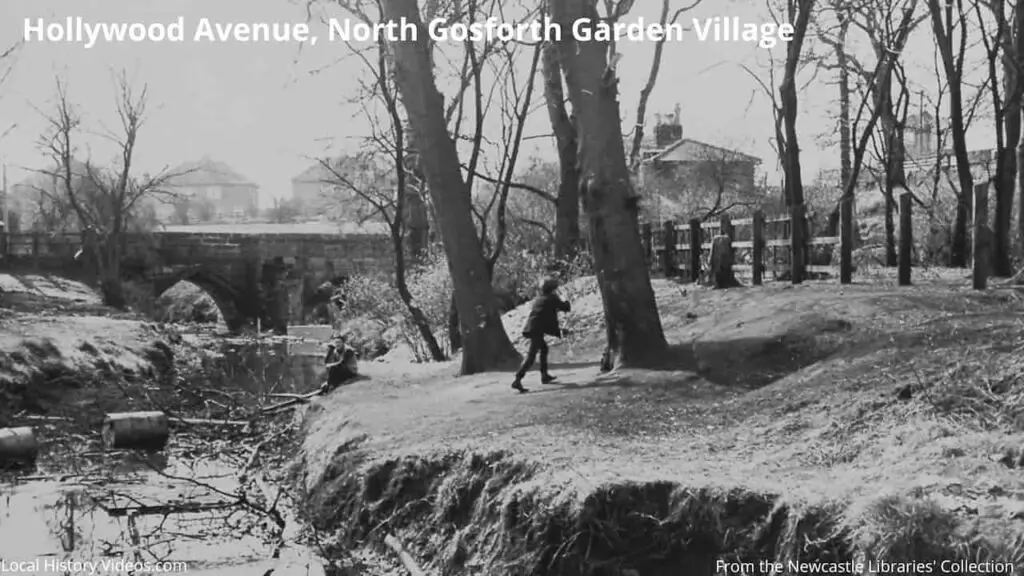 Old photo of Hollywood Avenue, Gosforth Garden Village, Newcastle upon Tyne