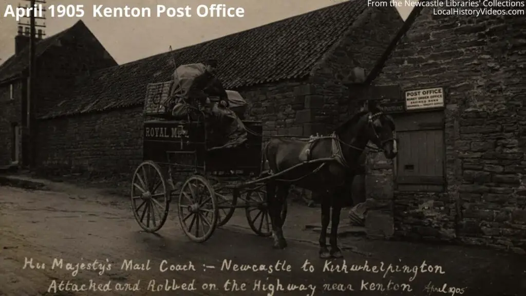 Old photo of Kenton Post Office in April 1905, Newcastle upon Tyne