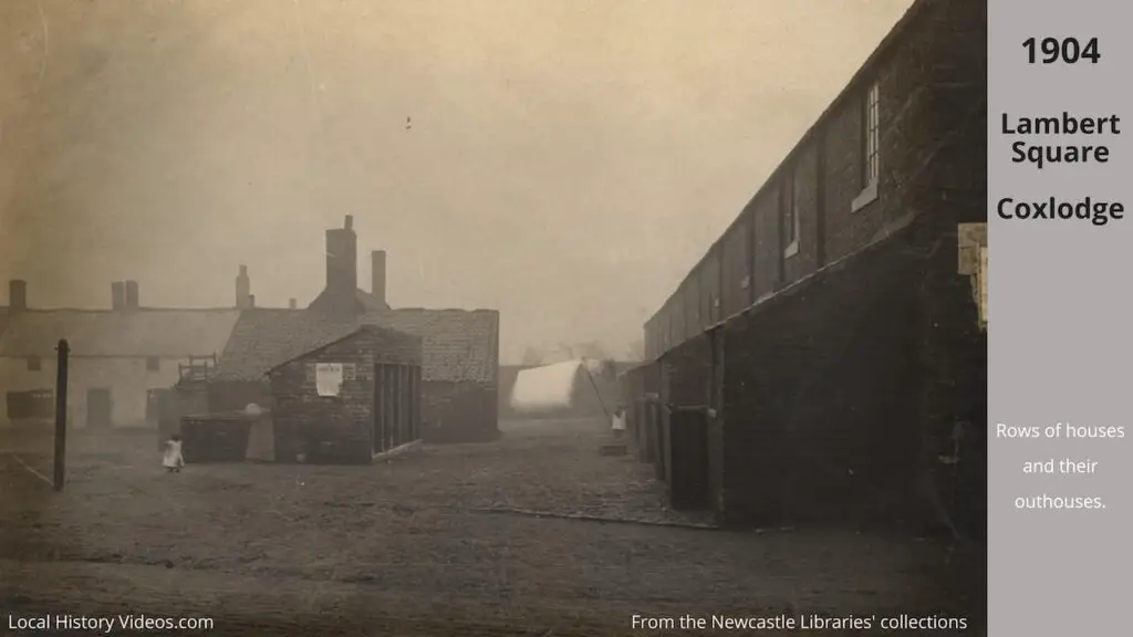 Old photo of Lambert Square, Coxlodge, Newcastle upon Tyne, in 1904