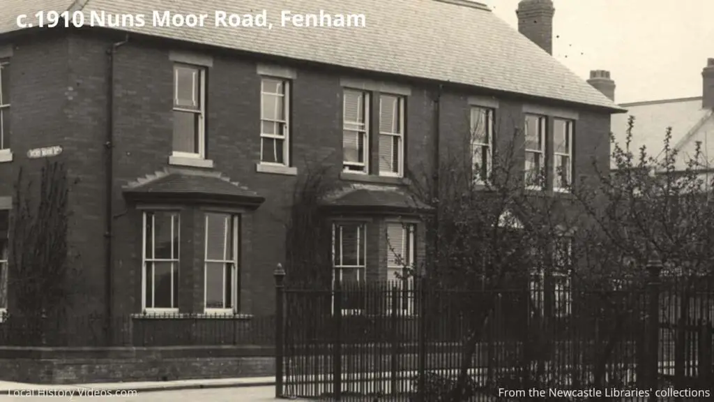 Old photo of Nuns Moor Road, Fenham, Newcastle upon Tyne, circa 1910