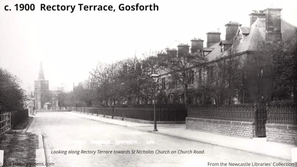 Old photo of Rectory Terrace, Gosforth, Newcastle upon Tyne, circa 1900