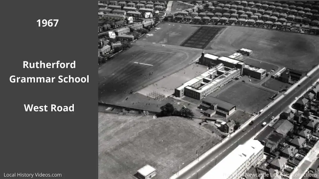 Old photo of Rutherford Grammar School, West Road, Newcastle upon Tyne, 1967