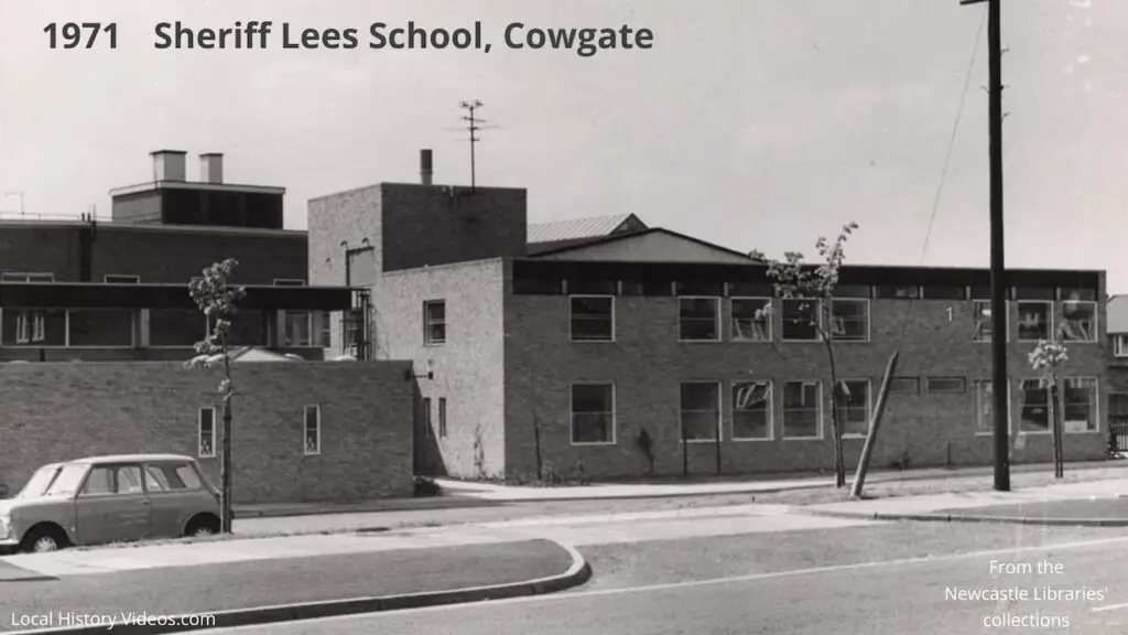 Old photo of Sheriff Lees School, Cowgate, Newcastle upon Tyne, in 1971