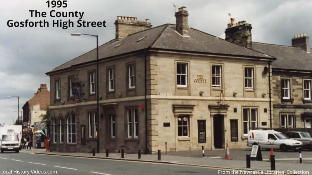 Old photo of The County, Gosforth High Street, in 1995