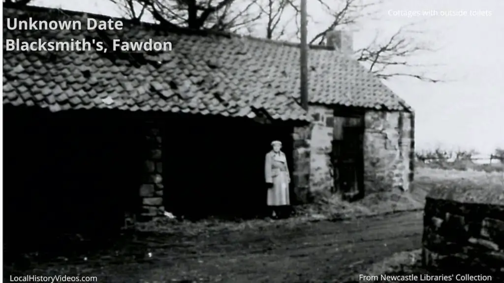 Old photo of the Blacksmith's barn in Fawdon, Newcastle upon Tyne