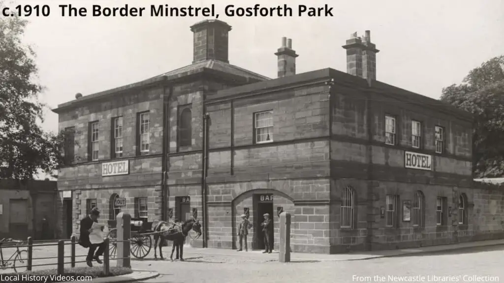 Old photo of the Border Minstrel at Gosforth Park, Newcastle upon Tyne