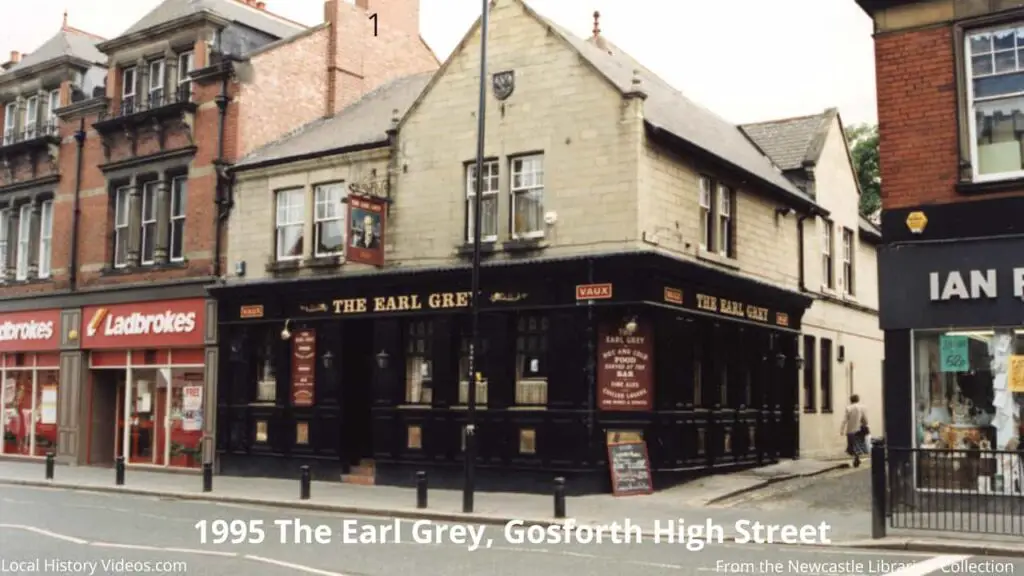 Old photo of the Earl Grey on Gosforth High Street, in 1995