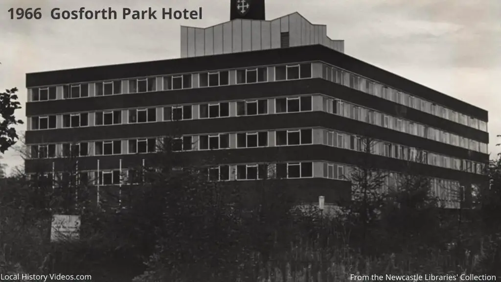 Old photo of the Gosforth Park Hotel, Newcastle upon Tyne, in 1966