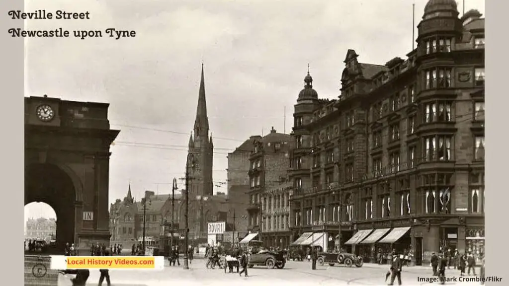 Old photo postcard of Neville Street, Newcastle upon Tyne, Tyne & Wear, England