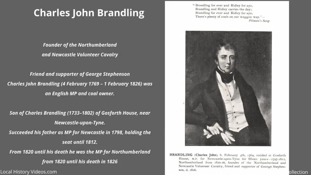 Old picture of Charles John Brandling, English MP and Coal Owner