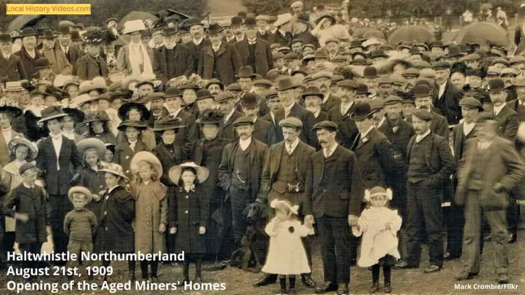 Opening of the Aged Miner's Homes at Haltwhistle, Northumberland, England, on 21st August 1909