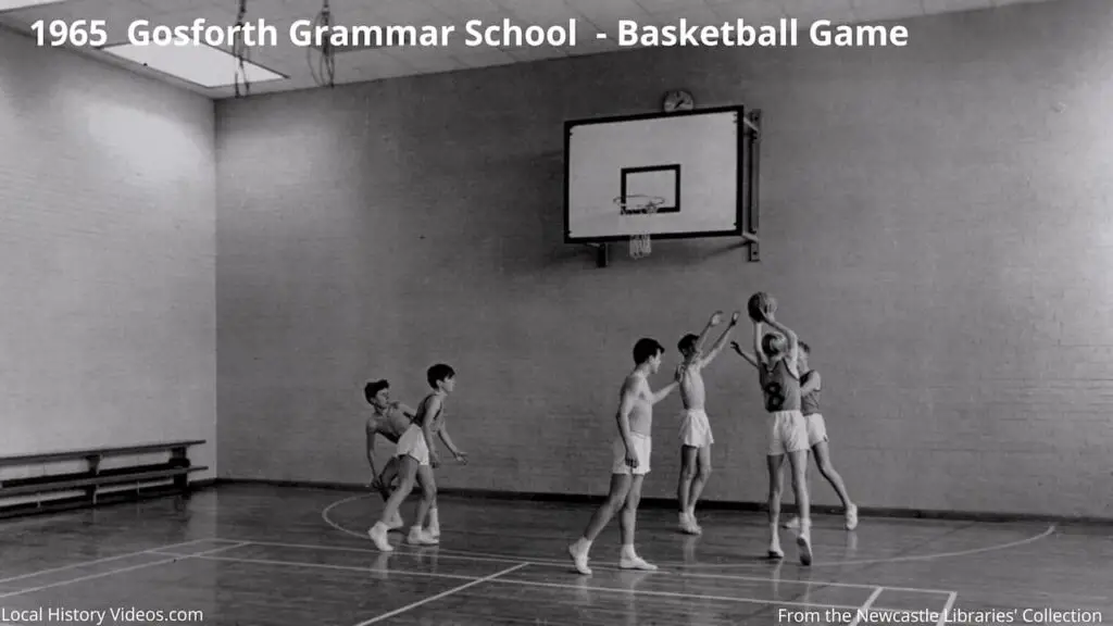 Sports Hall at Gosforth Grammar School, Newcastle upon Tyne, in 1965