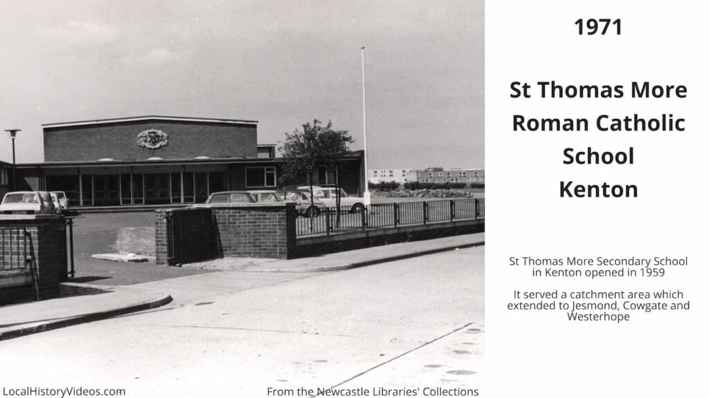 St Thomas More Secondary School, Kenton, Newcastle upon Tyne, in 1971