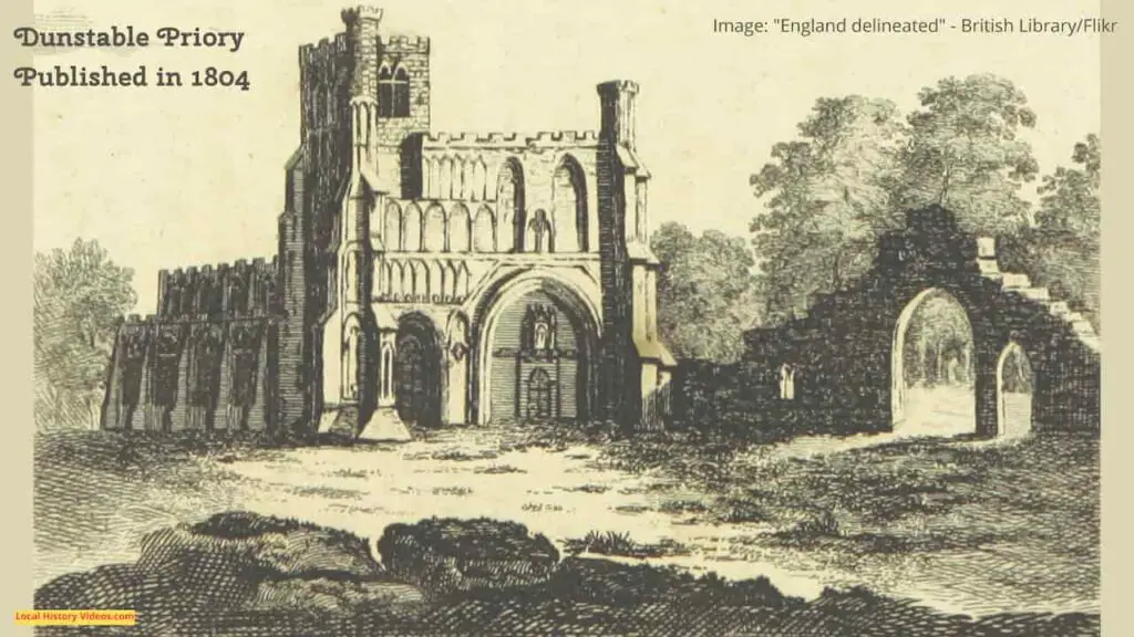 Old Picture of Dunstable Priory, published in 1804