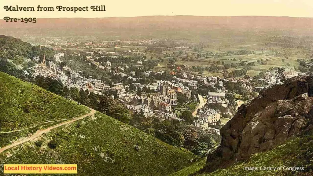 Old photo of Malvern in Worcestershire, pre 1905