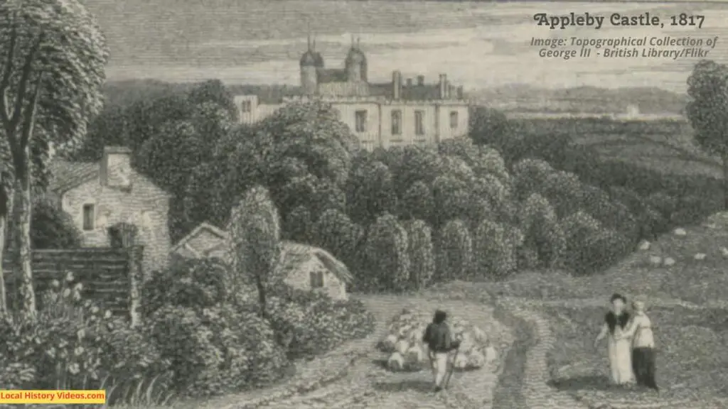 Old picture of Appleby Castle, published in 1817