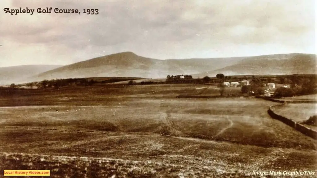 Vintage postcard of the Appleby Golf Course, circa 1933