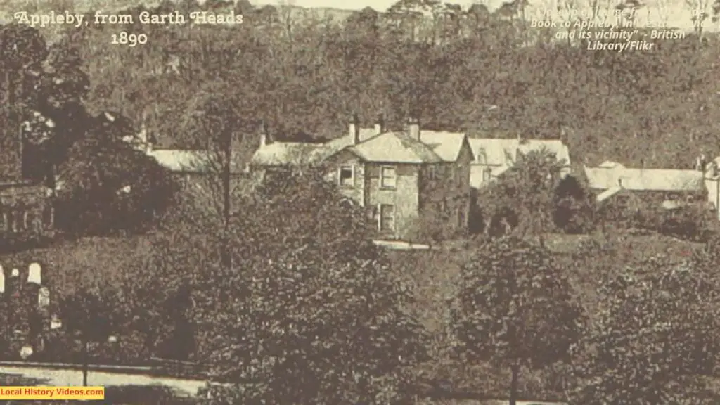 Closeup of a photo of Appleby, published in a book in 1890