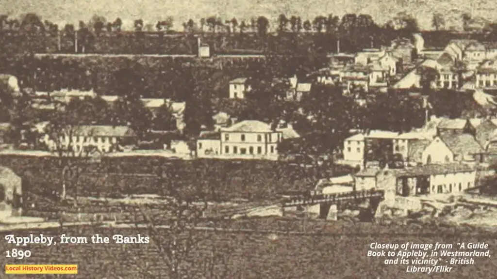 Closeup of a photo of Appleby, published in a book in 1890